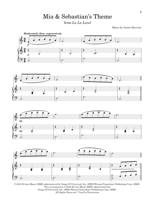 Mia & Sebastian's Theme (from La La Land) - Justin Hurwitz (Flute and Piano)