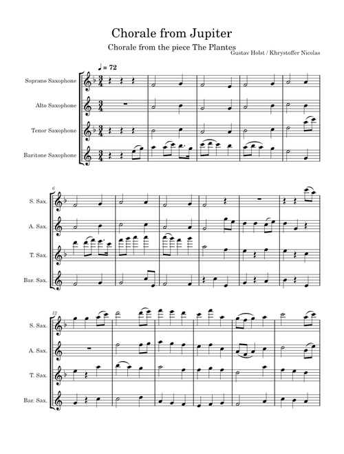 Chorale from Jupiter – Gustav Holst