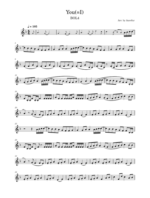 You(=I) – BOL4 (for Trumpet in Bb)