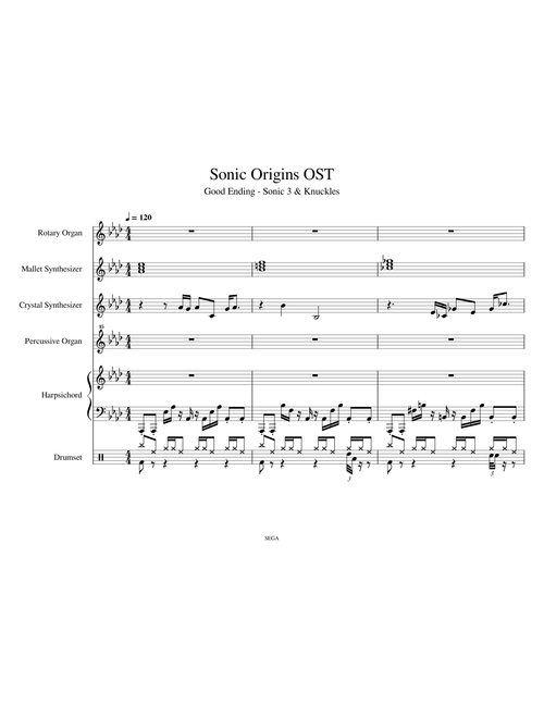 Sonic Origins OST Credits