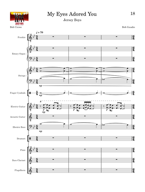 My Eyes Adored You – Jersey Boys The Musical