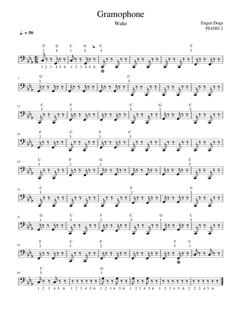 GRAMOPHONE Waltz – Doga GRAMOPHONE Waltz. BEGINNING PIANO