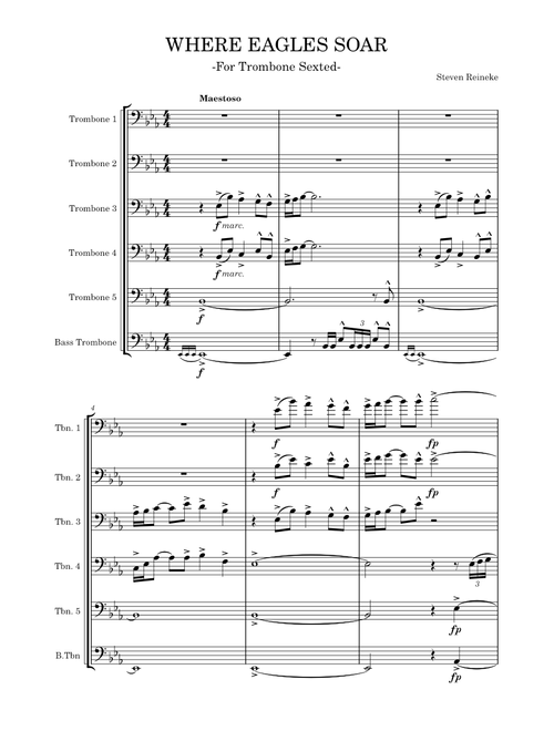 Where Eagles Soar for Trombone Sexted– Steven Reineke
