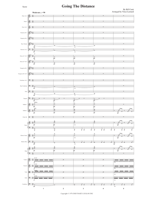 Going The Distance (Arr. Vince Leonard) - Bill Conti (Full Orchestra)