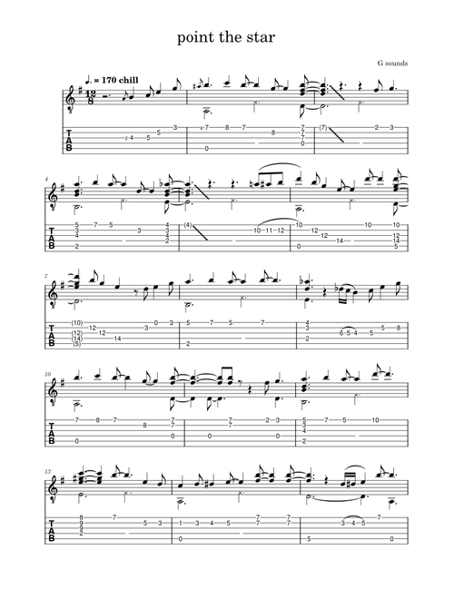 point the star - G Sounds TABS aka 5afd92acb4d099f8169cdc2caec97eb4