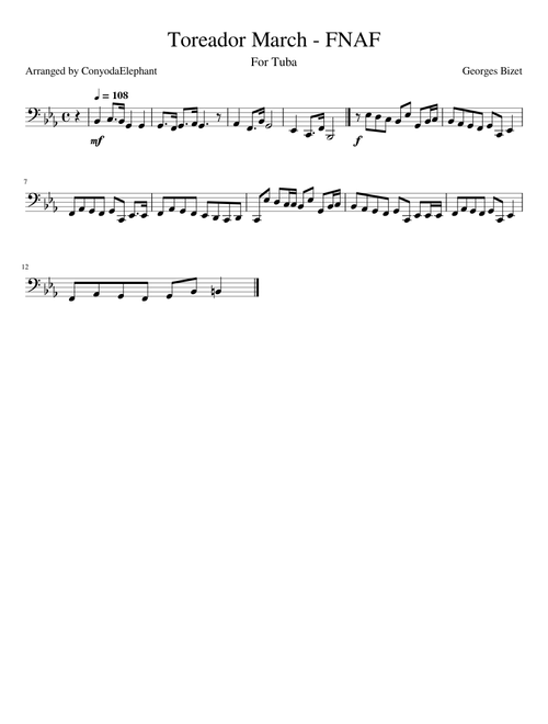 Toreador March - FNAF for Tuba
