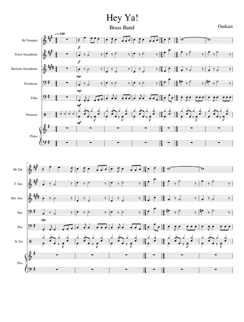 Hey Ya! - Brass Band Arrangement