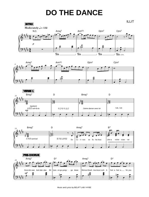 Do the dance - ILLIT (Piano)