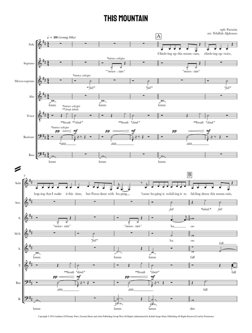 This Mountain (Arr. Tehillah Alphonso) - Jon Levine, Faouzia Ouihya (Choral, SATB divisi)
