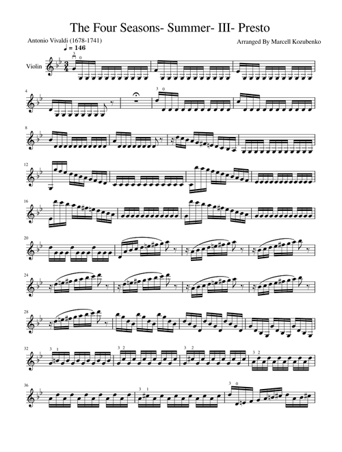 Summer – Antonio Vivaldi