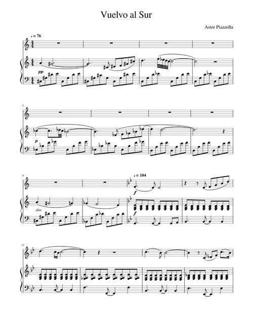 Astor Piazzolla - Vuelvo al Sur