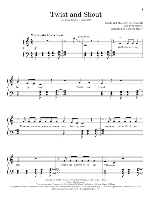 Twist And Shout (Arr. Carolyn Miller) - The Isley Brothers, The Beatles (Educational Piano)