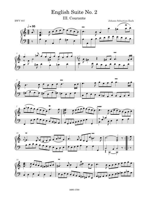 その他 Englische Suiten BWV 806-811 o7r6kf1 Bach: English Suites, BWV 806-811 – Ficks Music