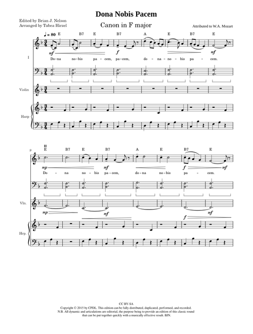 Dona nobis pacem – Wolfgang Amadeus Mozart