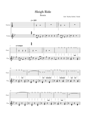 Play Official version of Sleigh Ride Sheet Music by Leroy Anderson for ...