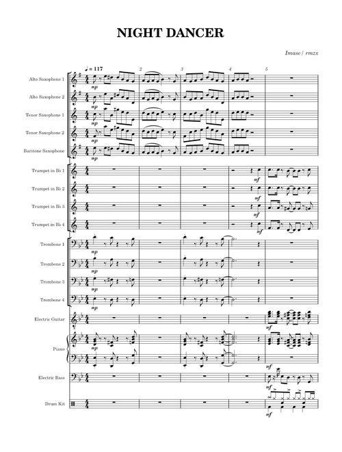 Night Dancer- Jazz arangement