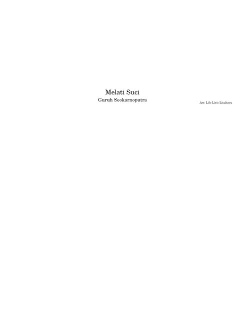Melati Suci – Guruh Soekarno Putra
