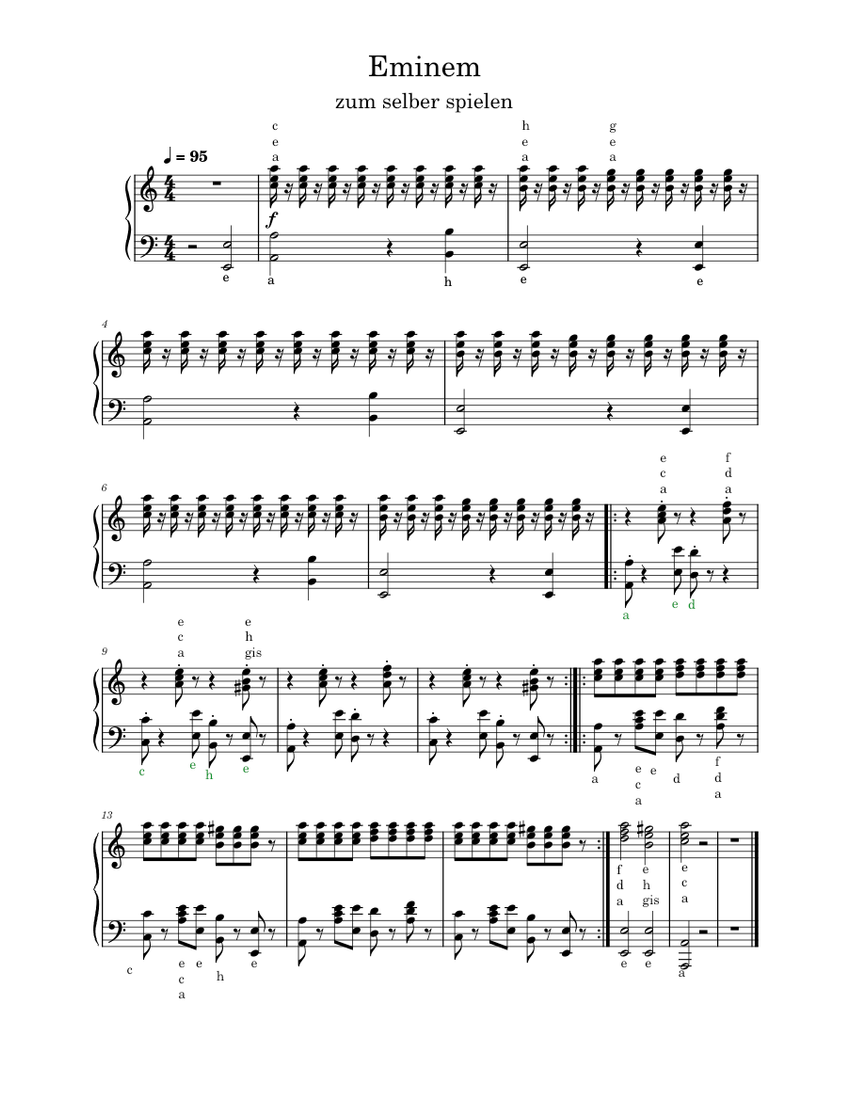Still D.R.E. Dr. Dre zum spielen Sheet music for Piano Piano Duo Easy Musescore