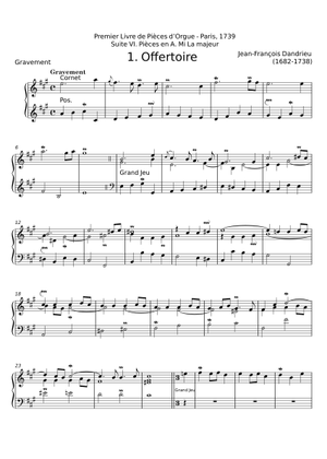 Offertoire pour le Jour de Pâques - Jean-François Dandrieu Sheet Music ...
