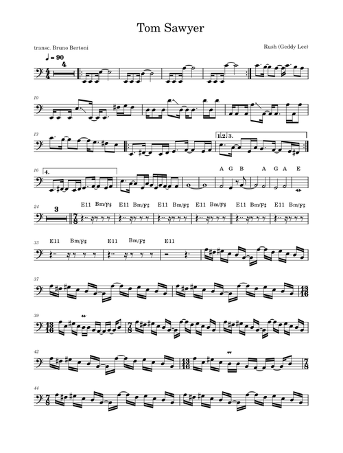 Tom Sawyer Bass
