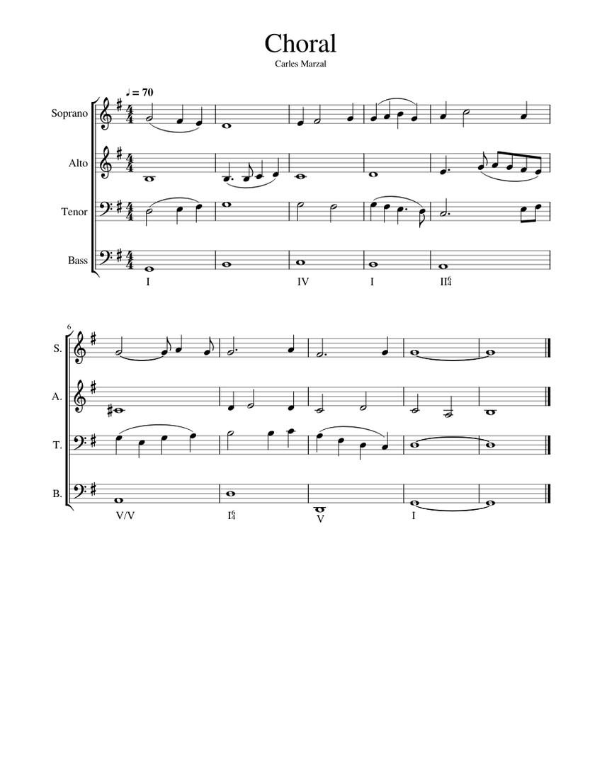 Choral Sheet music for Soprano Alto Tenor Bass voice (SATB