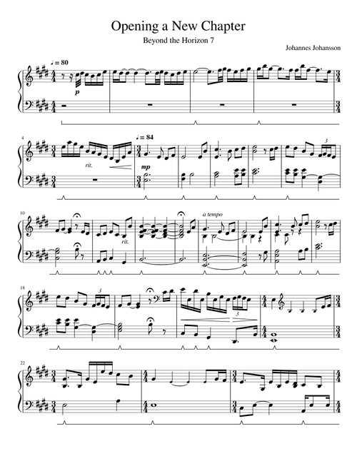 Opening a New Chapter | Beyond the Horizon 7 | Piano | Johannes Johansson