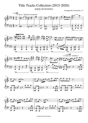 박수 CLAP - 세븐틴 SEVENTEEN Sheet Music for Piano (Solo