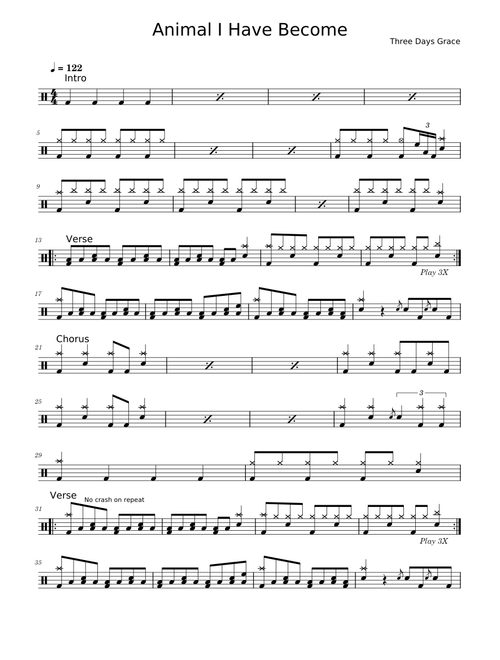 Animal I Have Become - Three Days Grace