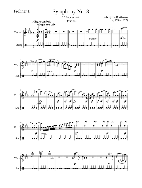 Symphony No.3, Op.55 – Ludwig van Beethoven Symphony No. 3 1st Mov.