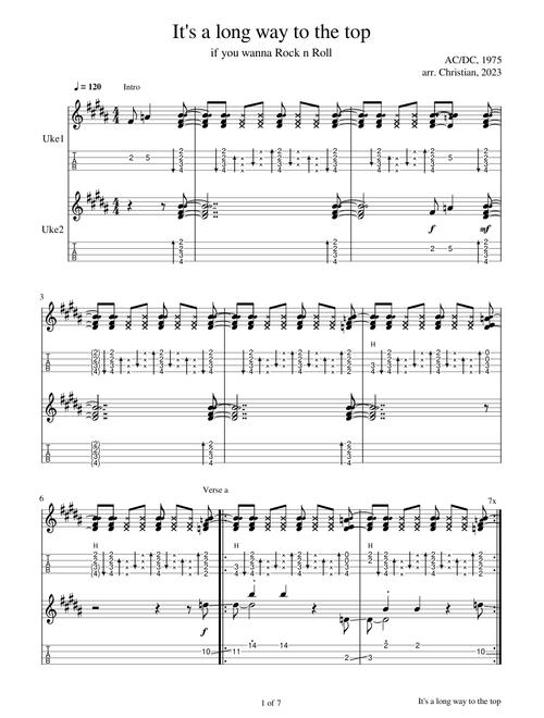 It's a long way to the top ( Ukulele ) , 2023 , CS