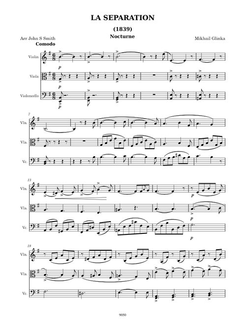 La séparation – Mikhail Glinka