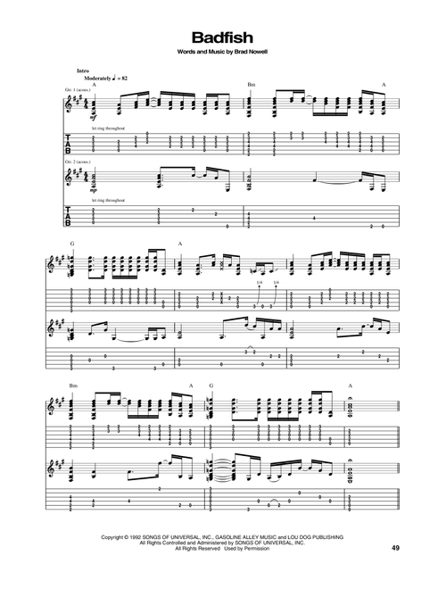 Badfish - Sublime (Guitar Tab)