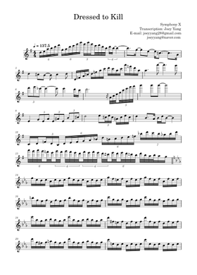 Free Symphony X sheet music | Download PDF or print on MuseScore.com