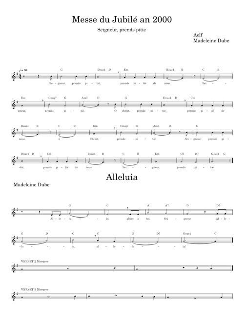 Messe du Jubilé an 2000 - AELF