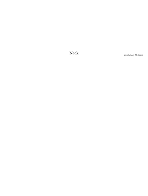 "Neck" for marching band