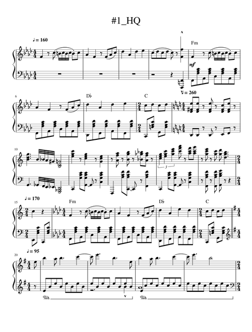 We are number one but each one is replaced with a random* song and speeds up the song by exactly 10 beats per minute, and also changes the instrument