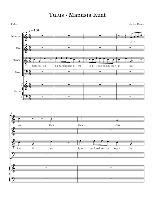 Manusia kuat – Tulus (Indonesia)