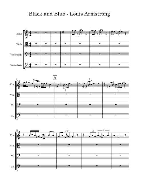 Black and Blue - Louis Armstrong