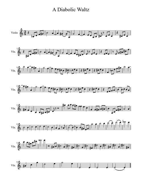 A Diabolic Waltz (From Anime: Kuroshitsuji)