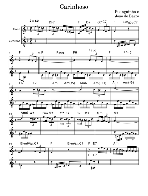 Carinhoso – Pixinguinha e João de Barro