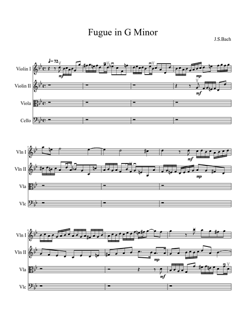 Fugue in G Minor