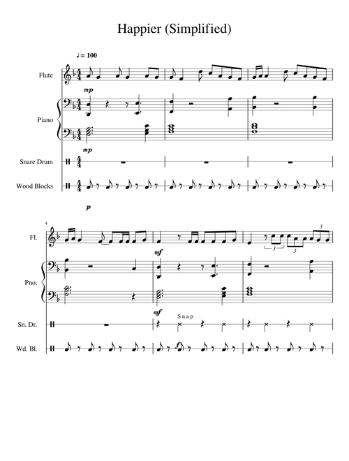 Happier by Marshmello & Bastille (Shortened)