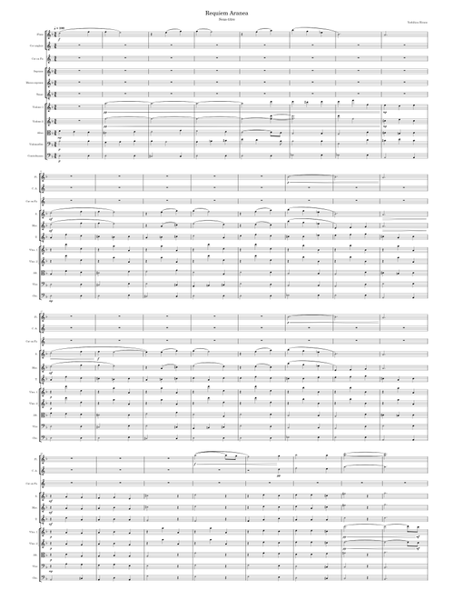 Requiem Aranea – Yoshihisa Hirano - in D minor (Musescore 4)