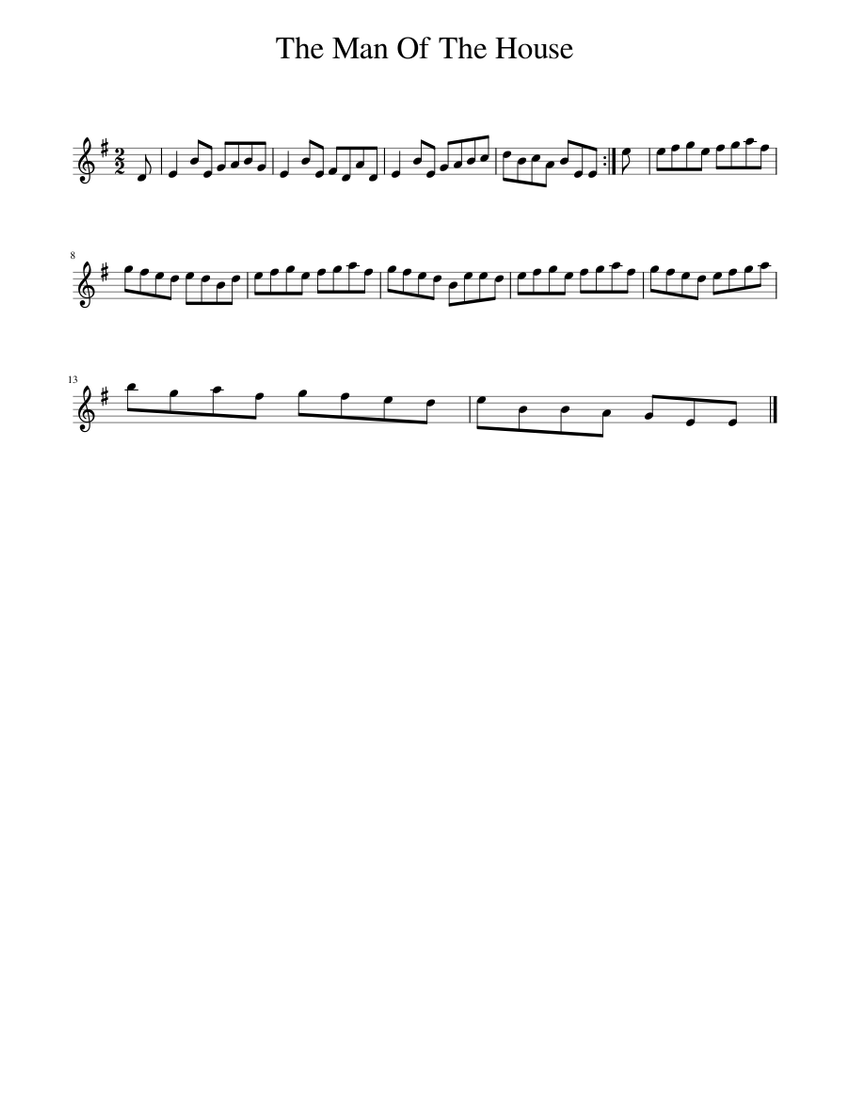 The Man Of The House Sheet music for Piano (Solo) Easy