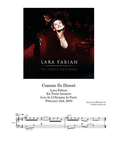 Comme Ils Disent [Live] – Lara Fabian