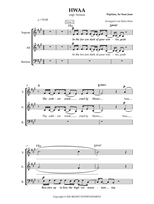 Hwaa (Arr. Klara Hens) - (G) I-Dle (Choral, SAB)