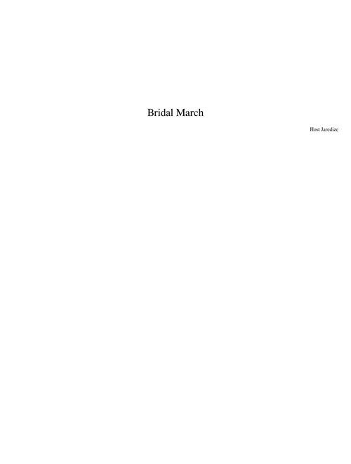 Bridal March Casio Keyboard Version