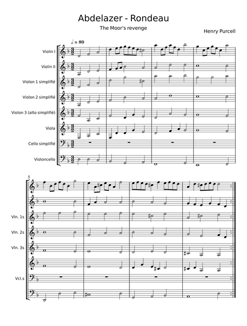 Abdelazer (Overture) - Henry Purcell