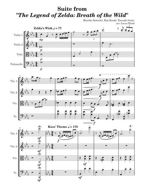 Suite from Breath of the Wild (String Quartet)