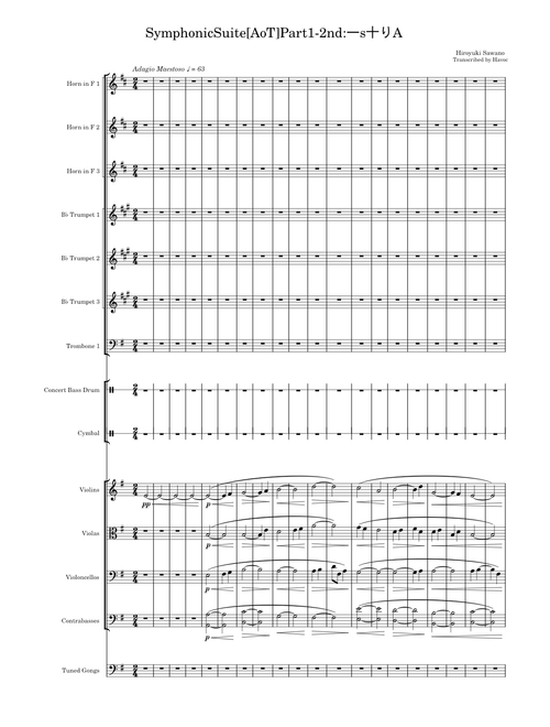 SymphonicSuite [AoT] Part1-2nd:一s十りA – Hiroyuki Sawano